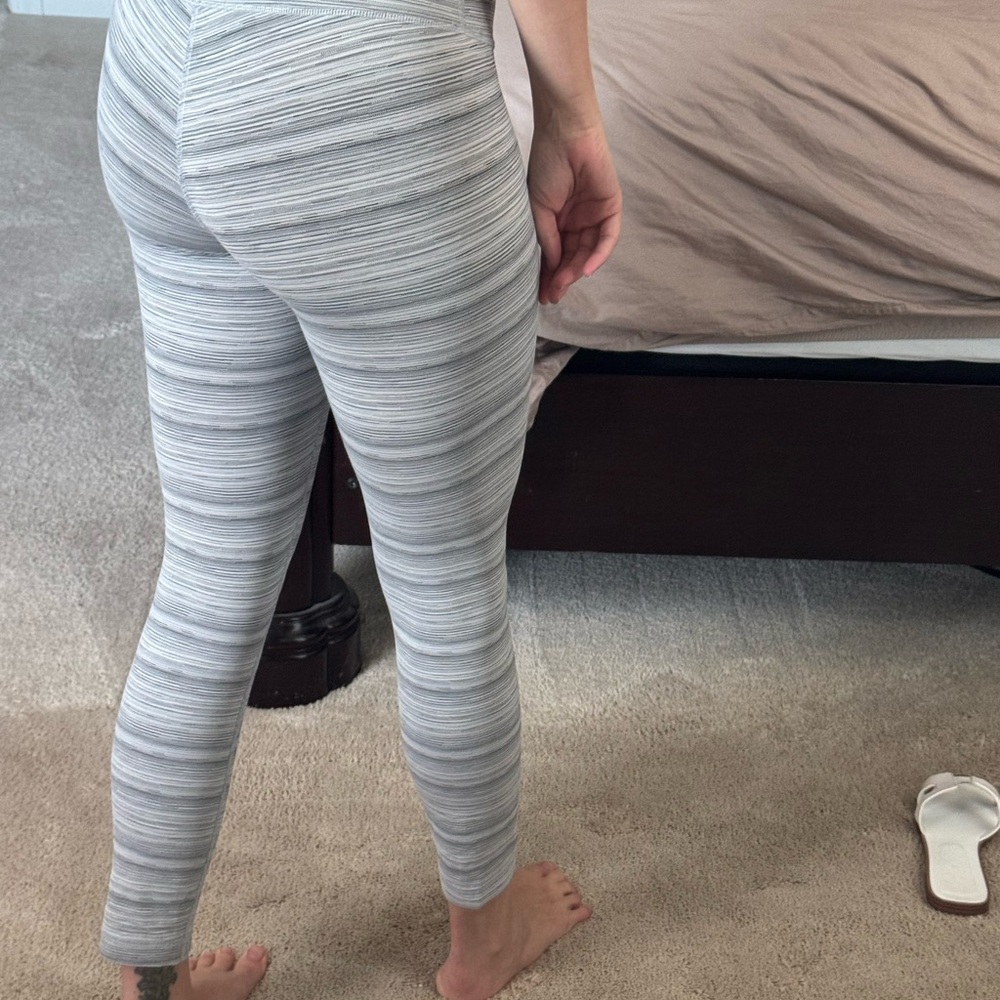 Striped Gray Leggings